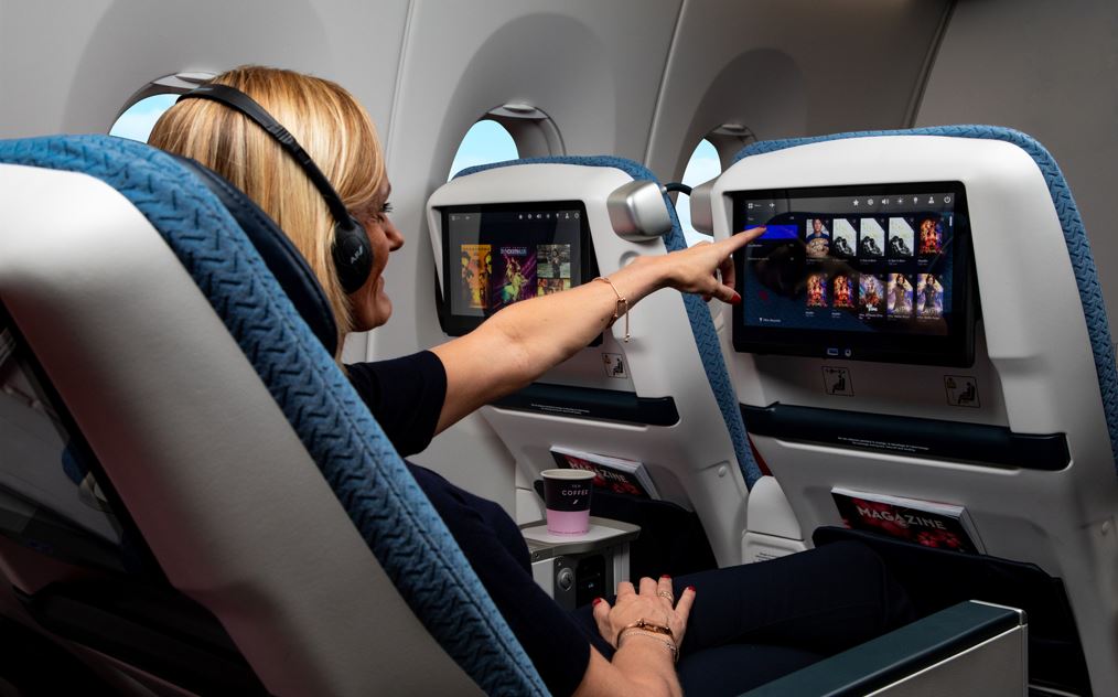 Air France presenta su nuevo programa de entretenimiento a bordo.