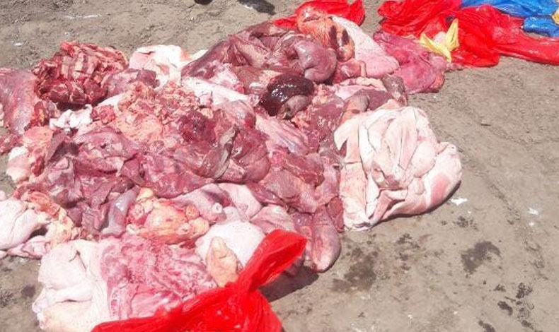 440 libras de carne fueron decomisadas por el MINSA en Macaracas