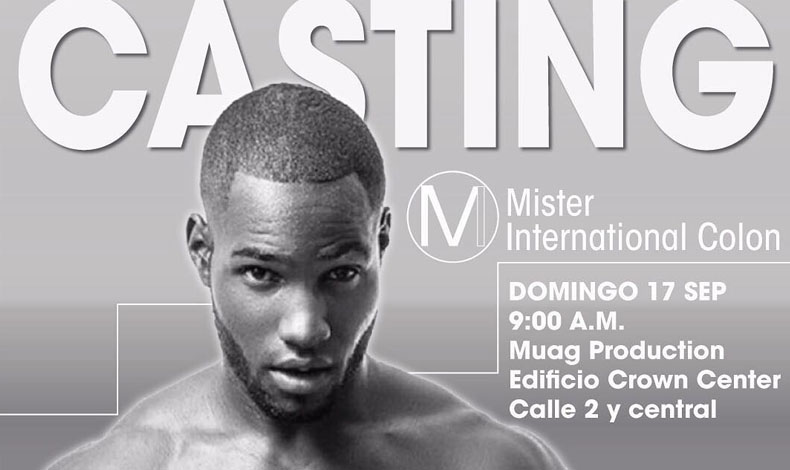 Participa en el casting de Mister Internacional Coln