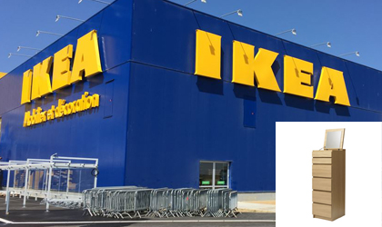 Empresa de muebles Ikea retira 29 millones de tocadores por muerte de 6 nios