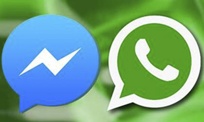 Facebook Messenger iguala a Whatsapp en la cantidad de usuarios