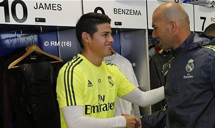 Zidane asegura que James tendr minutos