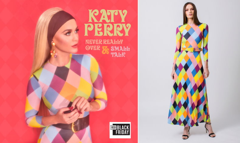Katy Perry luce en espectacular vestido Mara Escot