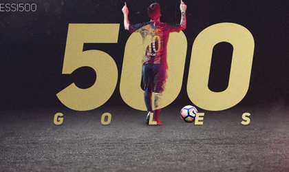 Leonel Messi lleg a los 500 goles con el Barcelona