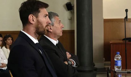 Se ratifica la condena contra Messi y su padre