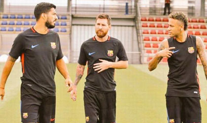 Messi se incorpora al entrenamiento  del Barcelona