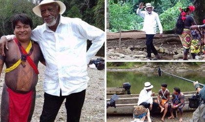 El famoso actor de Hollywood, Morgan Freeman, estuvo en Panam