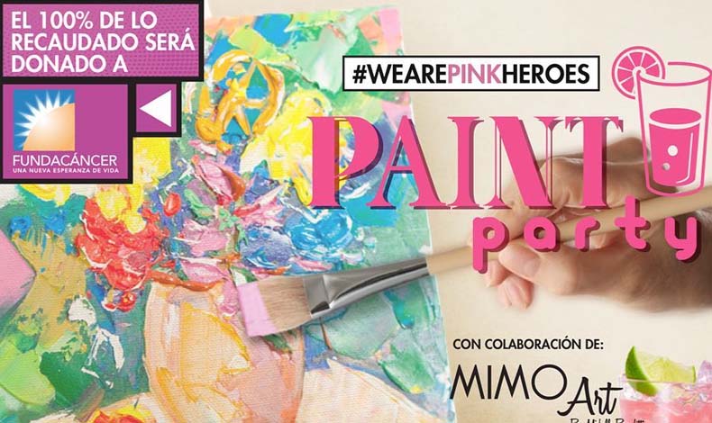 Paint Party el 14 de octubre a beneficio de Fundacncer