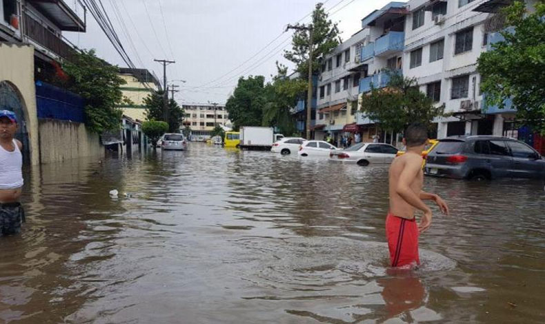 Panam inundada por las fuertes lluvias