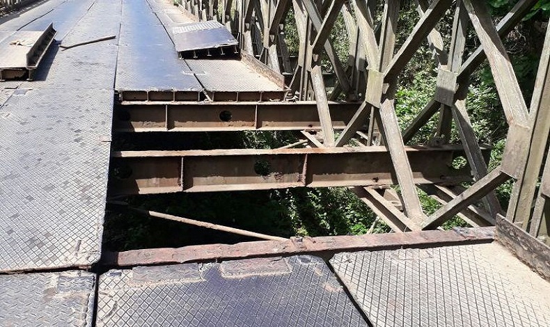 Las Mara y El Jato incomunicados por puente daado