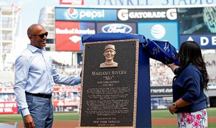 Yankees dedican placa al panameo Mariano Rivera
