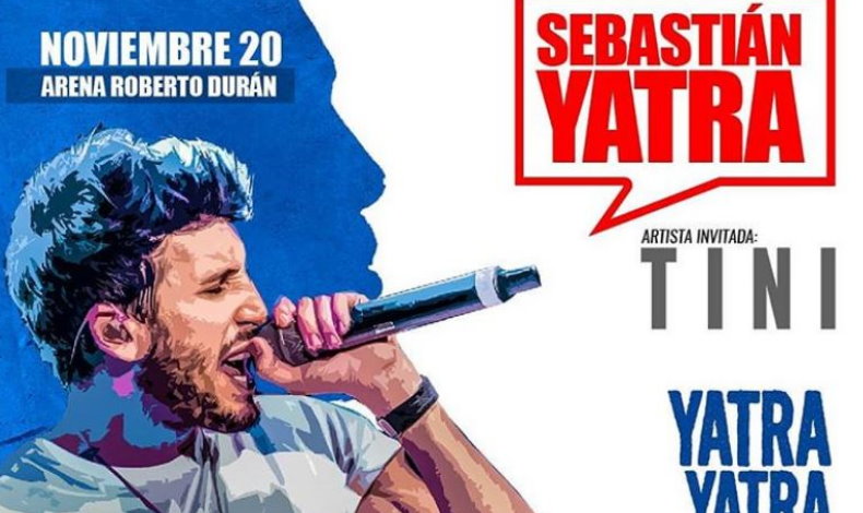 Sebastin Yatra en Panam el prximo 20 de noviembre