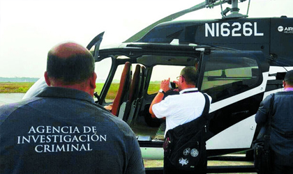 Arrib en Panam el helicptero del hijo del ex presidente Martinelli incautado en Mxico