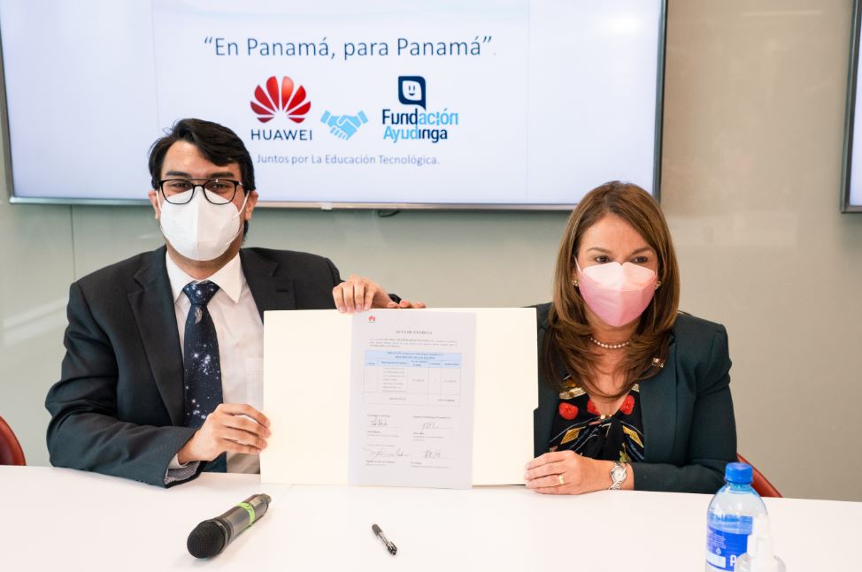 Huawei estrecha su alianza con Fundacin Ayudinga para el desarrollo de la educacin tecnolgica en Panam