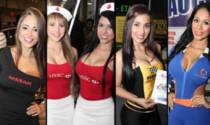 Fotos de azafatas del Panama Motor Show 2013