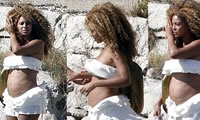 Primeras imagenes del embarazo de Beyonce