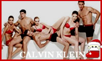 Ropa interior intima 2010 Calvin Klein con aires navideos