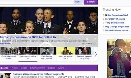 Yahoo redisea su portal de noticias