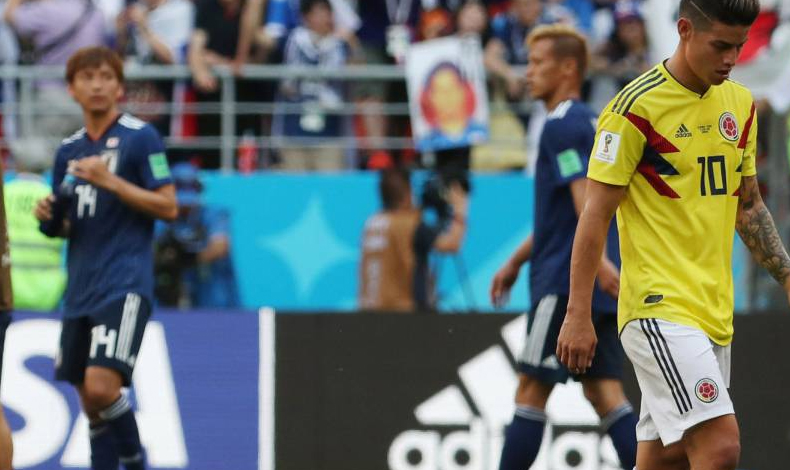 Japn le gana a Colombia en el Mundial de Rusia 2018