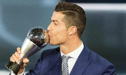 El premio The Best fue otorgado a Cristiano Ronaldo