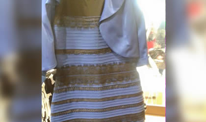 De qué color ves el vestido, azul con negro o blanco con dorado? De qué color ves el vestido, azul con negro o blanco con dorado?