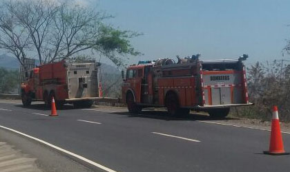 Dos incendios de masa vegetal en Panam Oeste