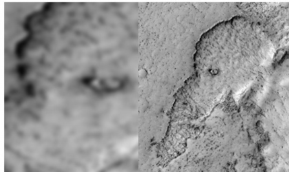 Un elefante aparece en la superficie del planeta Marte