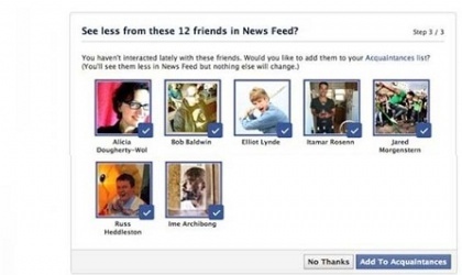 Facebook sugerir a quin debes ignorar en las actualizaciones de tus amigos
