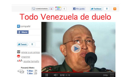 Falso correo con virus anuncia muerte de Hugo Chavez