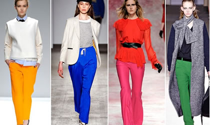 Jeans de colores: Lo ms Chic del 2012