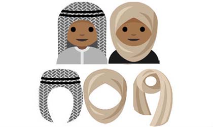 Una joven saud propone un emoji de mujer con hiyab