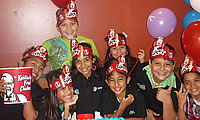 KFC y Pizza Hut celebran con los nios de Canta Conmigo 2011