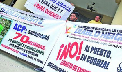 Colegio de Abogados anunciar nuevas medidas en contra del puerto Corozal
