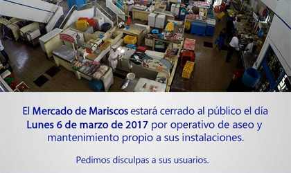 Hoy el Mercado de Mariscos estar cerrado