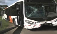 Metro Bus se estrella en corredor norte