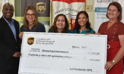 Foundation UPS otorg $45.500 a Glasswing International en Panam