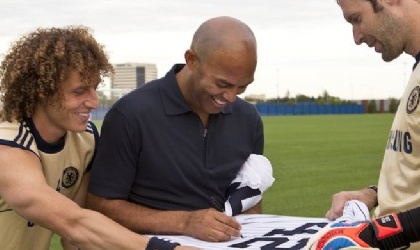 Mariano Rivera visita al Chelsea FC en Nueva York