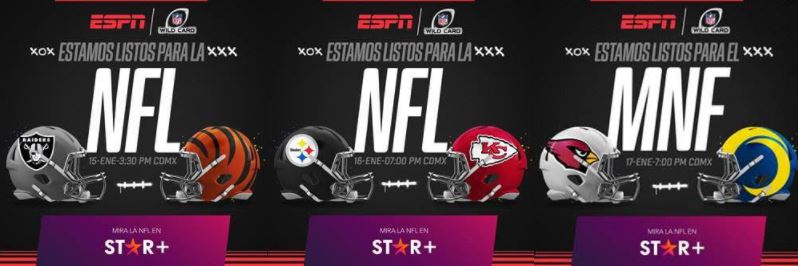 Super Wild Card Weekend de la NFL en VIVO por ESPN & Star+ - Horario Panam