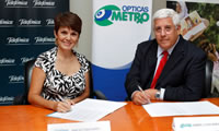 Telefnica Panam firma acuerdo de cooperacin con pticas Metro