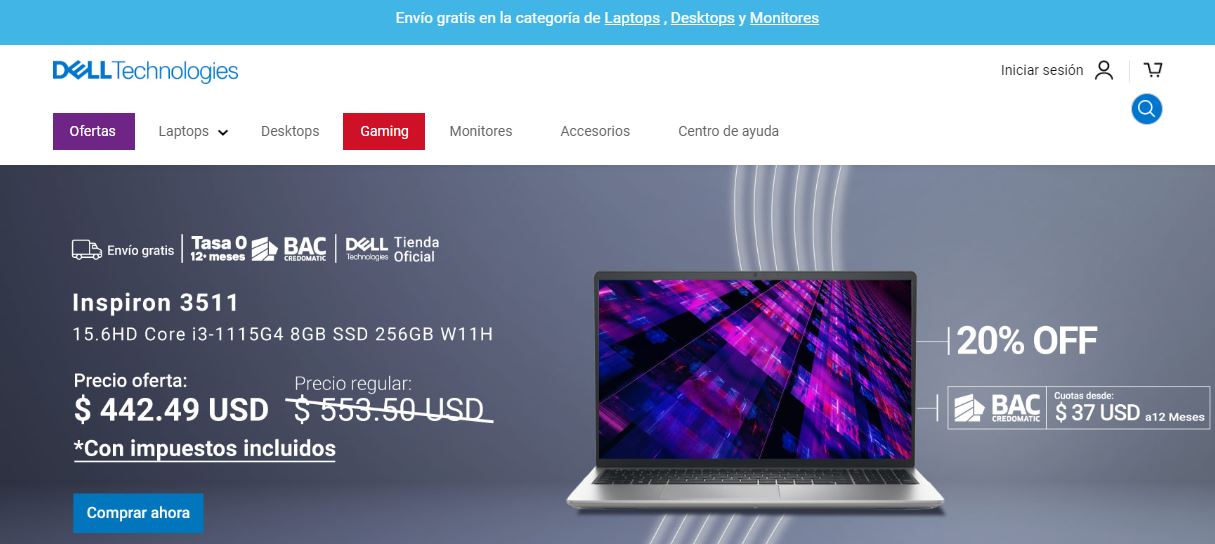 Dell reabre su tienda online en Panam