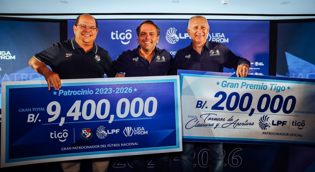 Tigo anuncia millonario patrocinio histrico del Ftbol Nacional en Panam