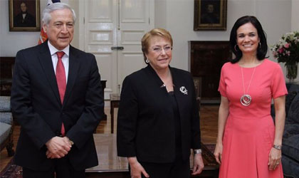Isabel de Saint Malo de Alvarado se rene con Bachelet y Muoz en Chile