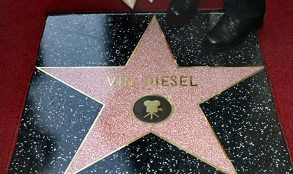 Vin Diesel recibe su estrella en Hollywood