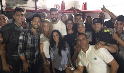 La visita fugaz de Shakira a Barranquilla