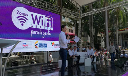 Se inauguran los primeros 100 puntos de WIFI gratuitos en Pereira
