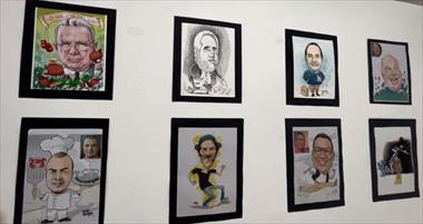 Homenaje a caricaturista Fernando Pea Morn en Galera de la Universidad de Panam