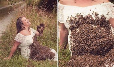 /vidasocial/mujer-realizo-su-sesion-fotografica-de-embarazo-junto-a-20-mil-abejas/62375.html