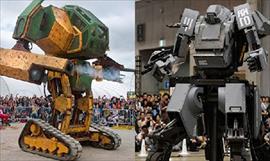 Realizan primera batalla entre robots gigantes