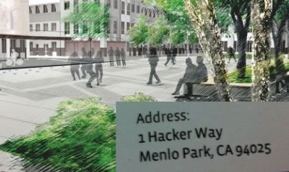 Curioso: La calle donde estarn las oficinas de Facebook se llama 1 Hacker Way