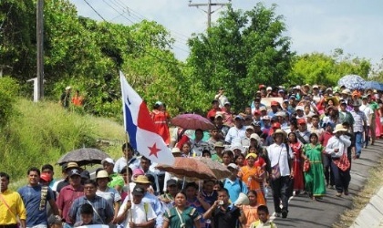 Indgenas de la comarca Ngabe Bugl mantienen cierre en San Flix